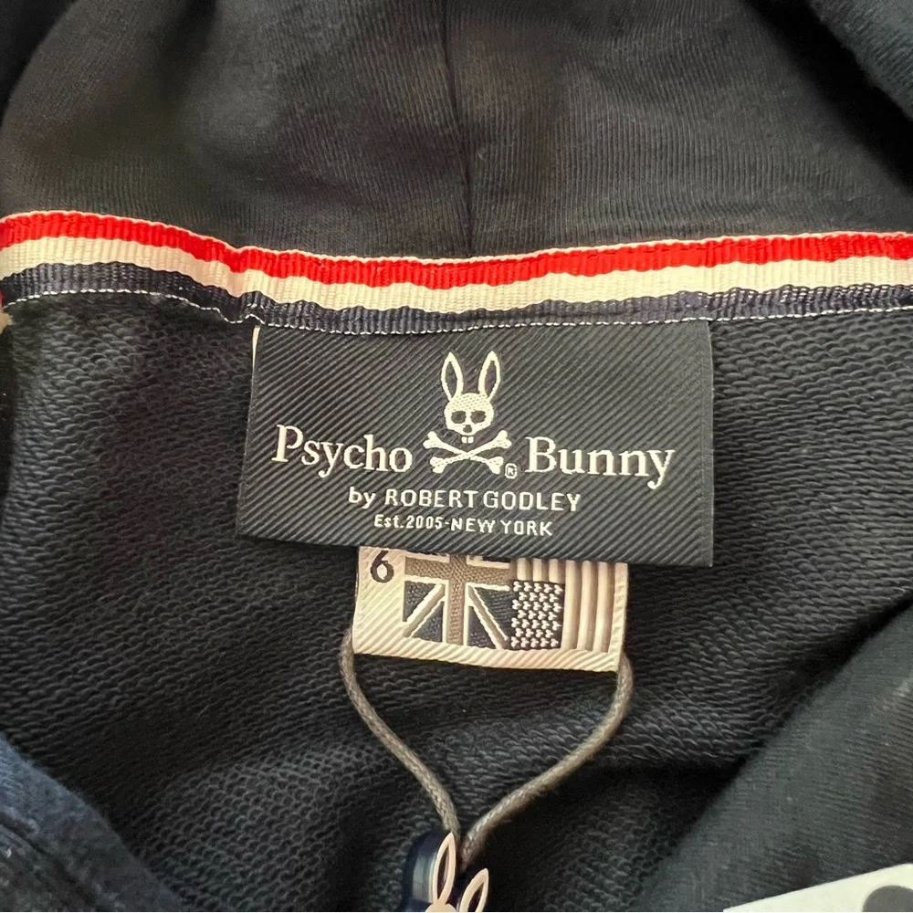 NWT Psycho Bunny Hoody, Size 6 - Picture 6 of 10
